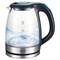 Чайник ECO-1736KE, стекло, электрический, 1.8 л, 1850 Вт, цвет серебристый - фото 51409160