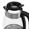 Чайник электрический Polaris PWK 1817CGL, стекло, 1.8 л, 2200 Вт, серебристо-чёрный - фото 51410125