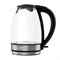 Чайник электрический Aresa AR-3439, стекло, 1.7 л, 2000 Вт, серебристый - фото 51412192