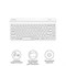 Клавиатура A4Tech Fstyler FBK30 белый USB беспроводная BT/Radio slim Multimedia (FBK30 WHITE   10045 - фото 51422589
