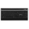 Клавиатура Оклик 860S серый/черный USB беспроводная BT/Radio slim Multimedia (подставка для   100459 - фото 51422691