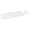 Клавиатура + мышь Оклик S650 клав:белый мышь:белый USB Multimedia (1875257) - фото 51422990