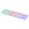 Клавиатура Оклик 550ML белый USB slim Multimedia LED - фото 51423543