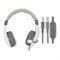 Наушники с микрофоном Оклик HS-L600 серый 1.8м мониторные оголовье (1532023) - фото 51428740